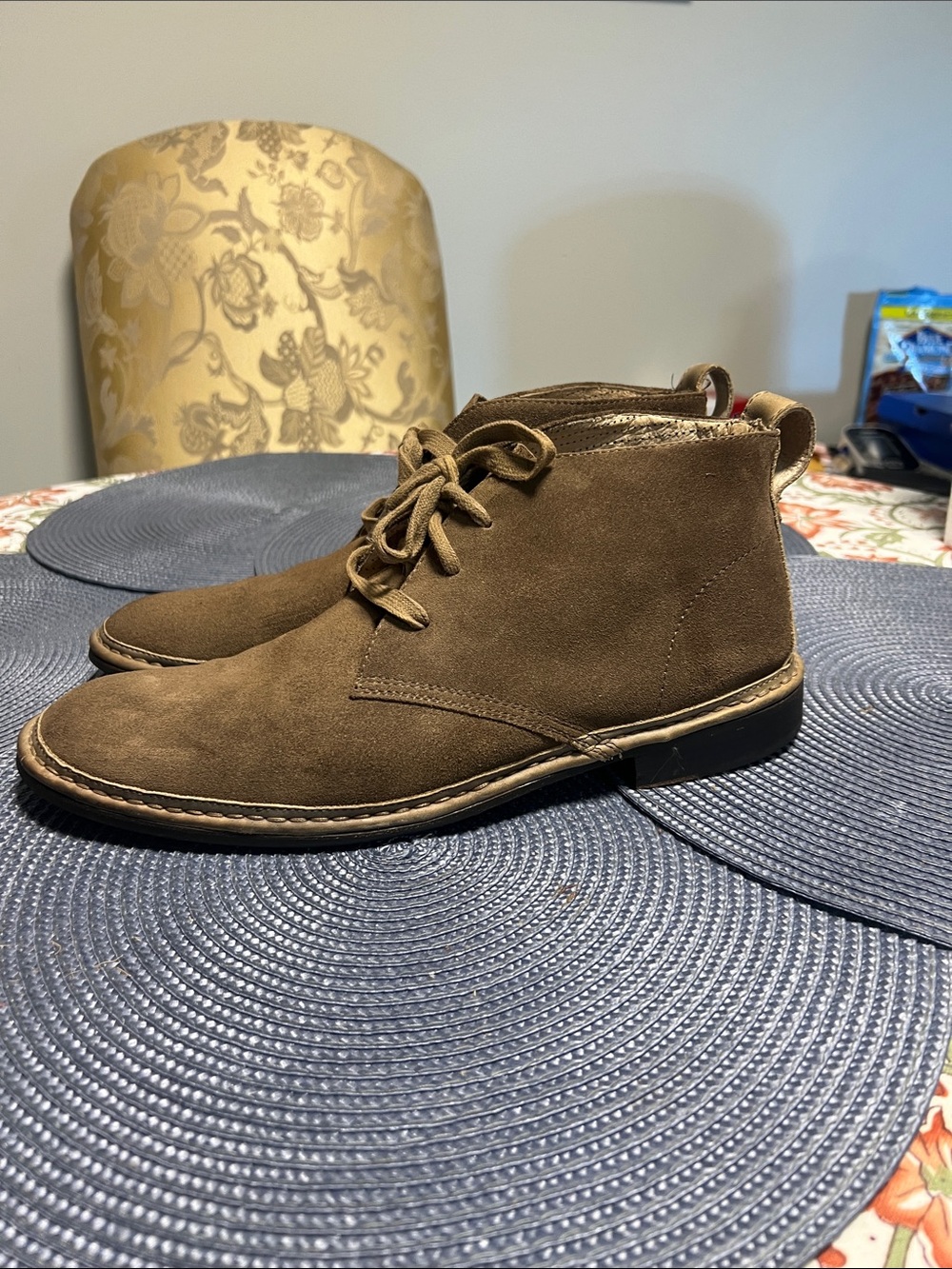 John varvatos Men's Brown Suede Chukka Boots